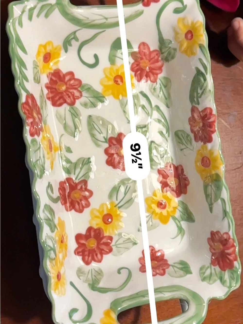 Temp-tations by Tara Daisy Floral baking dishes/basket